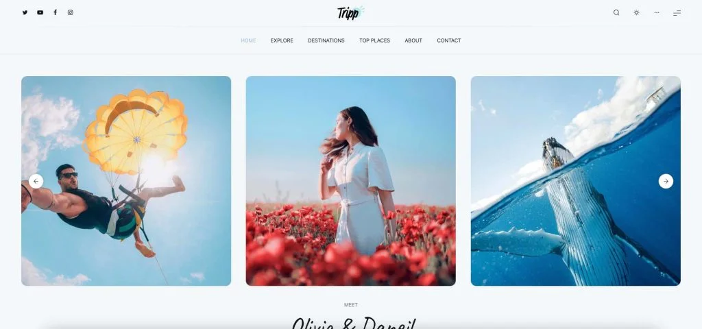 Tripp - Modern Stylish Travel Agency WordPress Theme